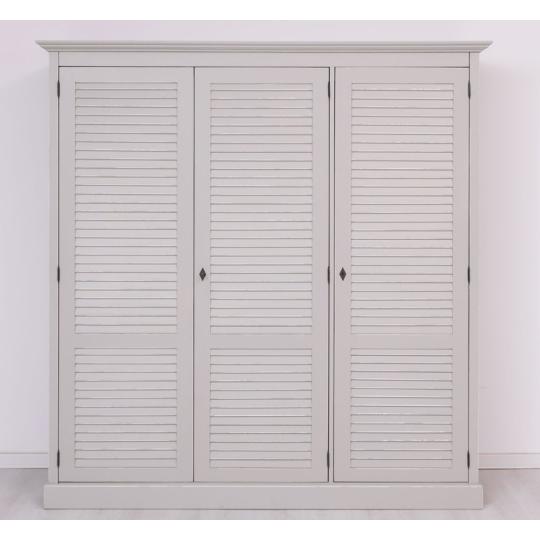 vintage fa lamellas szurke ruhasszekreny mediterran country haloszoba rusztikus antikolt videki paraszthaz balaton egyedi butor gyartas.jpg